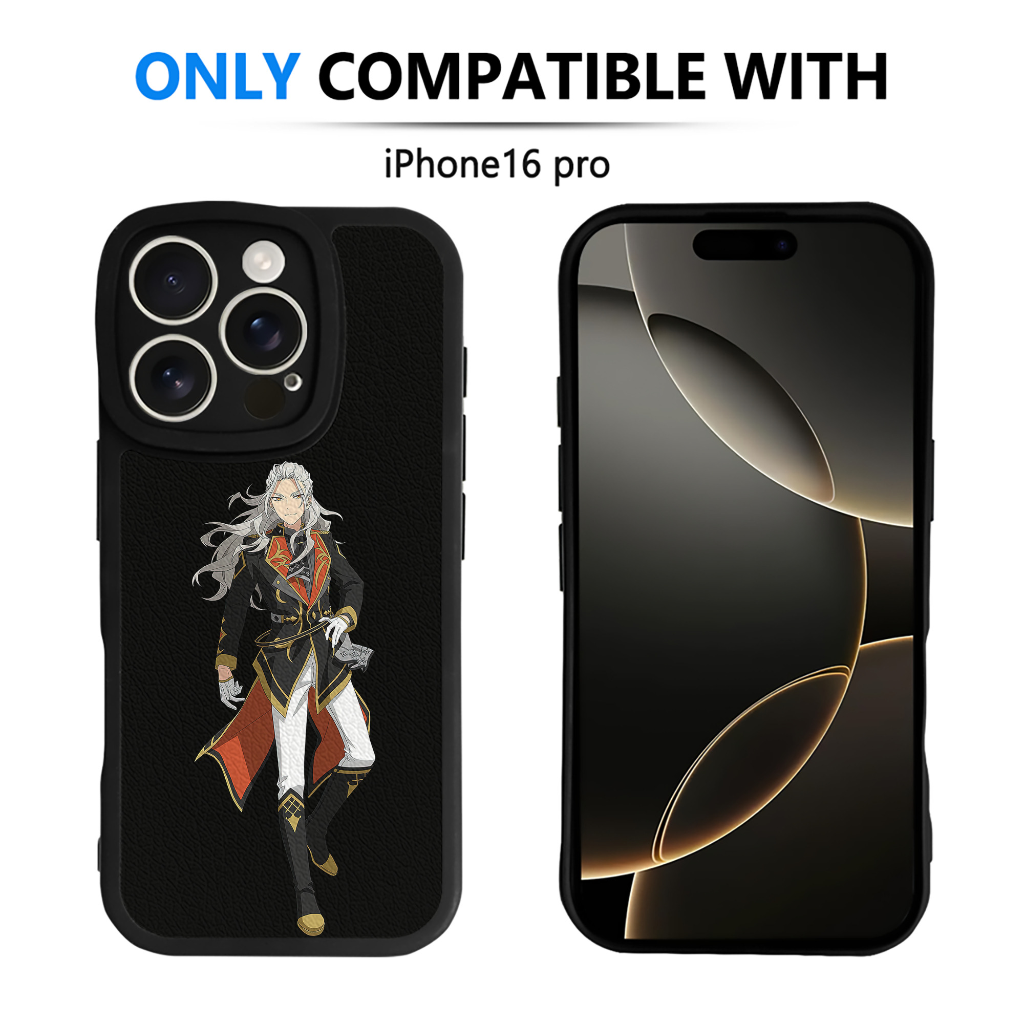 （画像用） あんさんぶるスターズ! Ensemble Stars 【iPhone 16シリーズ対応】シリコンスマホケース（レザー調） 材質：シリコン